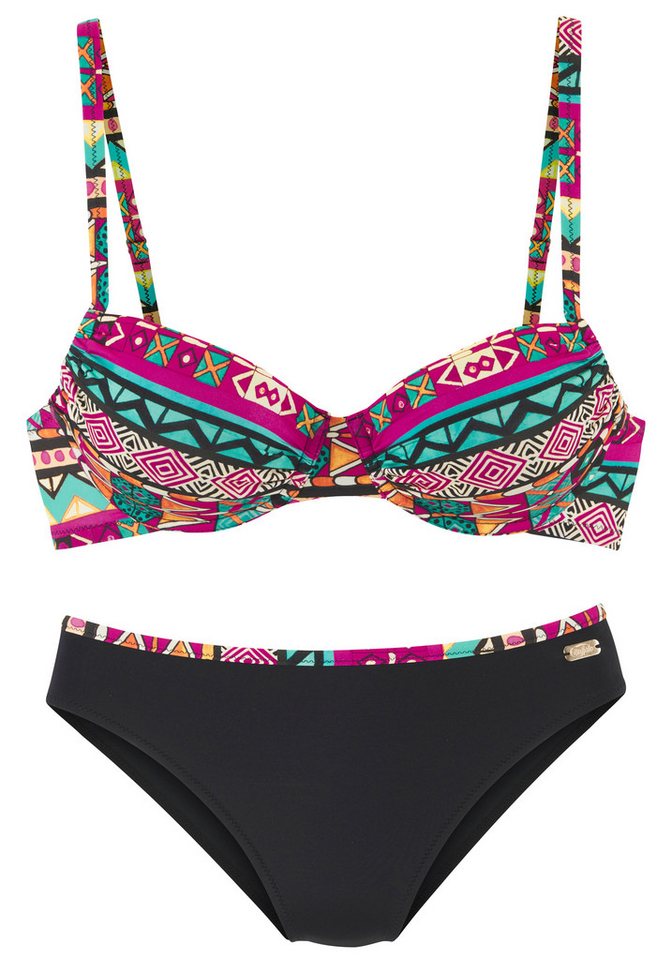 Buffalo Bügel-Bikini mit buntem Ethno-Print von Buffalo