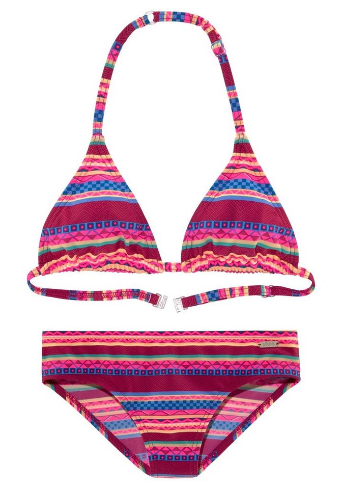 Buffalo Triangel-Bikini Lux Kids mit abstraktem Druck von Buffalo