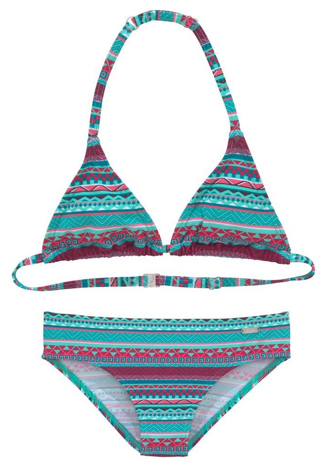 Buffalo Triangel-Bikini Lux Kids mit abstraktem Druck von Buffalo