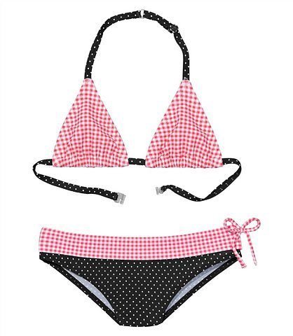 Buffalo Triangel-Bikini mit Mustermix aus Karo und Punkten Buffalo Triangel-Bikini mit Mustermix aus Karo und Punkten von Buffalo