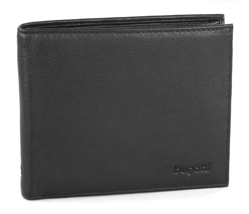 bugatti Sempre Geldbörse Herren Leder 8CC – Portemonnaie Herren Querformat Schwarz – Geldbeutel Portmonee Wallet Brieftasche Männer Portmonaise bugatti Sempre Geldbörse Herren Leder 8CC – Portemonnaie Herren Querformat Schwarz – Geldbeutel Portmonee Wallet Brieftasche Männer Portmonaise von bugatti