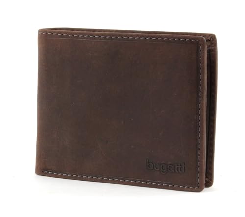 bugatti Hunter Coin Wallet with Flap 8CC Brown von bugatti