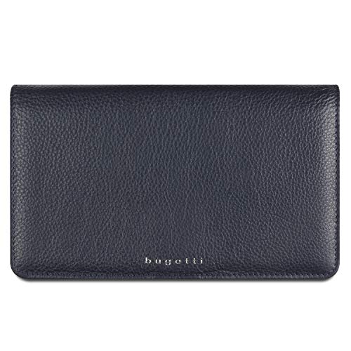 Bugatti Lady Top Geldbörse Damen Groß 7CC - Frauen Geldbeutel mit Druckknopf Lang - Damengeldbörse Langbörse Portemonnaie im Querformat, Blau Bugatti Lady Top Geldbörse Damen Groß 7CC - Frauen Geldbeutel mit Druckknopf Lang - Damengeldbörse Langbörse Portemonnaie im Querformat, Blau von bugatti
