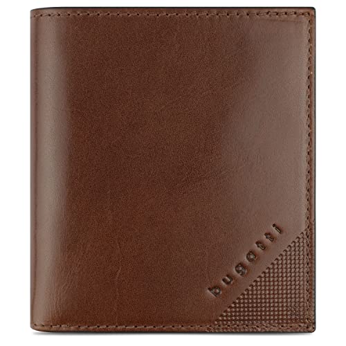 bugatti Nobile Hochformatbörse aus echtem Leder - kleine Geldbörse RFID Schutz, Cognac bugatti Nobile Hochformatbörse aus echtem Leder - kleine Geldbörse RFID Schutz, Cognac von bugatti