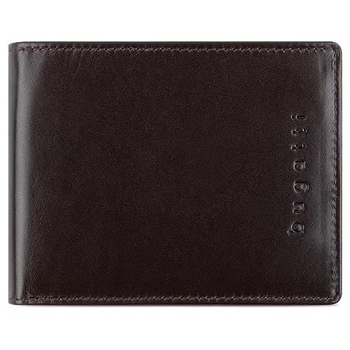 bugatti Romano Geldbörse mit RFID-Blocker, Portemonnaie aus robustem Rindleder Querformat, Geldtasche für Herren, braun bugatti Romano Geldbörse mit RFID-Blocker, Portemonnaie aus robustem Rindleder Querformat, Geldtasche für Herren, braun von bugatti