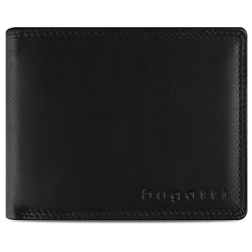bugatti Simbiosi Geldbeutel Männer mit RV-Fach Leder 9 CC - Geldbörse Herren - Portmonaise Portemonnaie Portmonee Brieftasche Wallet Ledergeldbeutel, Schwarz bugatti Simbiosi Geldbeutel Männer mit RV-Fach Leder 9 CC - Geldbörse Herren - Portmonaise Portemonnaie Portmonee Brieftasche Wallet Ledergeldbeutel, Schwarz von bugatti