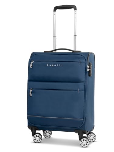 BUGATTI Kleiner Weichgepäck Kabinen-Koffer | Cabin-Trolley 35 x 22 x 54 cm aus hochwertigem, robustem Polyester Material | für Damen und Herren | 4 Doppelrollen & TSA-Schloss | Go Light Soft Serie BUGATTI Kleiner Weichgepäck Kabinen-Koffer | Cabin-Trolley 35 x 22 x 54 cm aus hochwertigem, robustem Polyester Material | für Damen und Herren | 4 Doppelrollen & TSA-Schloss | Go Light Soft Serie von BUGATTI