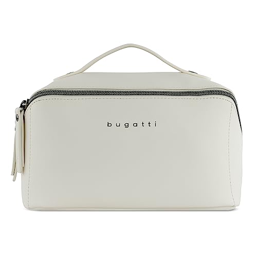 bugatti Almata Reise-Make-up-Tasche mit großer Öffnung, Kulturbeutel Damen in beige bugatti Almata Reise-Make-up-Tasche mit großer Öffnung, Kulturbeutel Damen in beige von bugatti