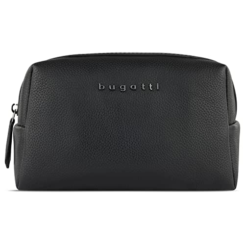 bugatti Bella Kosmetiktasche aus echtem Leder, Cosmetic-Case, Schminktasche in schwarz von bugatti