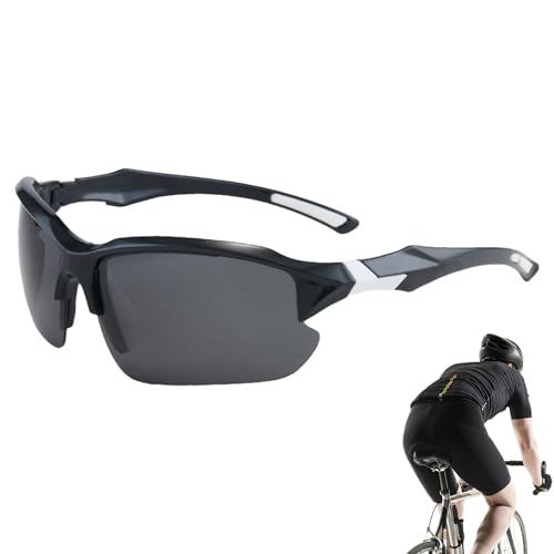 Buhjnmik Fahrradbrillen,Laufbrillen - Trendige Laufsonnenbrille für Damen - Outdoor-Sonnenschutz für Herren und Damen, Beachvolleyball-Sonnenbrille von Buhjnmik