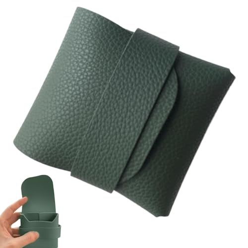 Buhjnmik Kondom-Tragetasche, Kondomtasche für Handtasche | Kompaktes Kondom-taschenfreundliches Design aus elegantem PU-Leder | Diskrete Taschentragetasche für 3–4 Kondome, Schutz und Privatsphäre von Buhjnmik