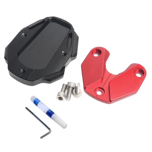 Motorrad -Kickstand -Pad -Extender, Ständer Extender -Platte, Fahrräder Weiterchenwerkzeugpolster, Einfach Zu Auftragen, Tragbar, Schwarz, Für Sichere Parkplätze Auf Heißem Bürgersteig, Gras, Kies von Buhygn