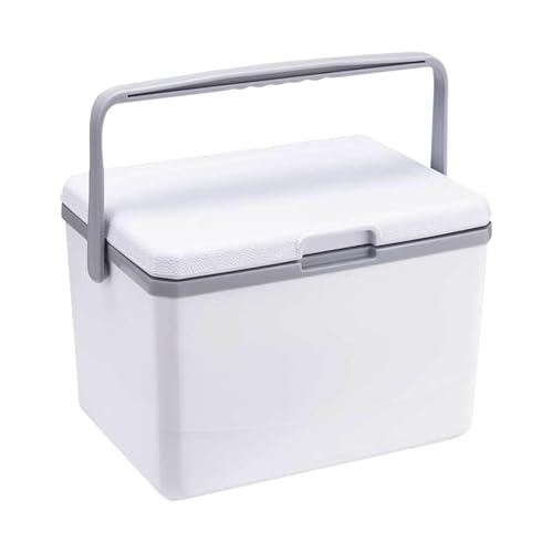 Tragbare Camping-Kühlbox | Camping-Eiskühler | Tragbarer Eisbox-Kühler | 5l Camping-Kühlboxen mit isolierter Hartschale, multifunktionale Kühlboxen mit Eisspeicher für Camping und Outdoor von Buhyujkm