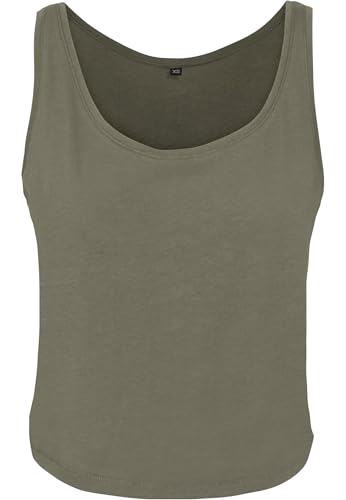 Build Your Brand Damen BY051-Ladies Oversized Tanktop T-Shirt, Olive, M Build Your Brand Damen BY051-Ladies Oversized Tanktop T-Shirt, Olive, M von Build Your Brand