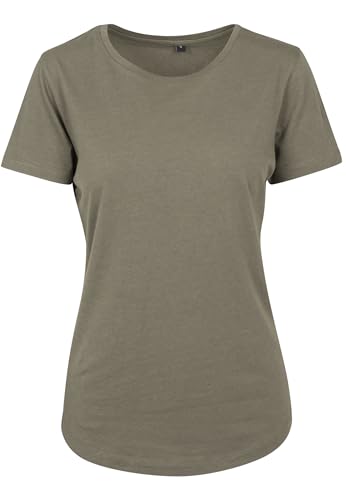 Build Your Brand Damen BY057-Ladies Fit Tee T-Shirt, Olive, M von Build Your Brand