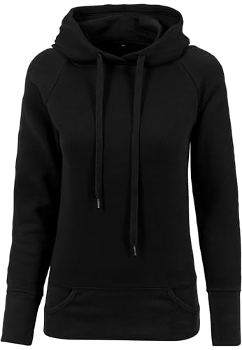 Build Your Brand Damen By043-ladies Cuff Pockets Hoody, Schwarz, L EU Build Your Brand Damen By043-ladies Cuff Pockets Hoody, Schwarz, L EU von Build Your Brand