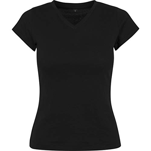 Build Your Brand Damen BY062-Ladies Basic Tee T-Shirt, Black, XS von Build Your Brand
