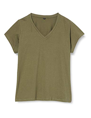 Build Your Brand Damen BY062-Ladies Basic Tee T-Shirt, Olive, S von Build Your Brand