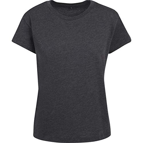 Build Your Brand Damen BY052-Ladies Box Tee T-Shirt, Charcoal, XL von Build Your Brand
