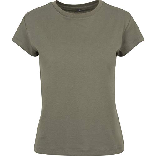 Build Your Brand Damen BY052-Ladies Box Tee T-Shirt, Olive, XL von Build Your Brand