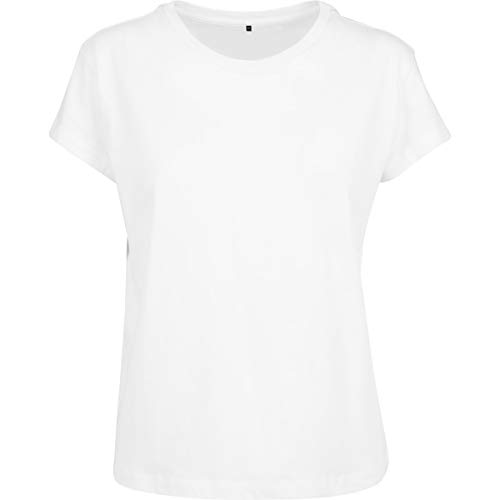 Build Your Brand Damen BY052-Ladies Box Tee T-Shirt, White, L von Build Your Brand