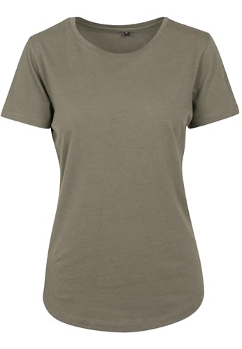 Build Your Brand Damen BY057-Ladies Fit Tee T-Shirt, Olive, XS von Build Your Brand