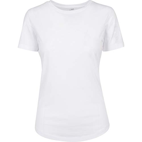 Build Your Brand Damen BY057-Ladies Fit Tee T-Shirt, White, S von Build Your Brand