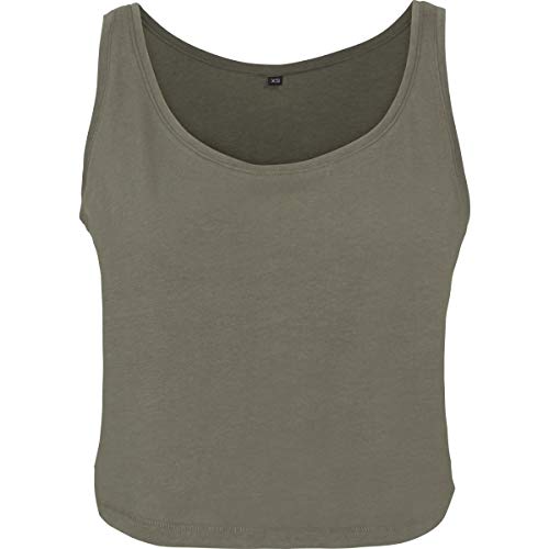 Build Your Brand Damen BY051-Ladies Oversized Tanktop T-Shirt, Olive, S Build Your Brand Damen BY051-Ladies Oversized Tanktop T-Shirt, Olive, S von Build Your Brand