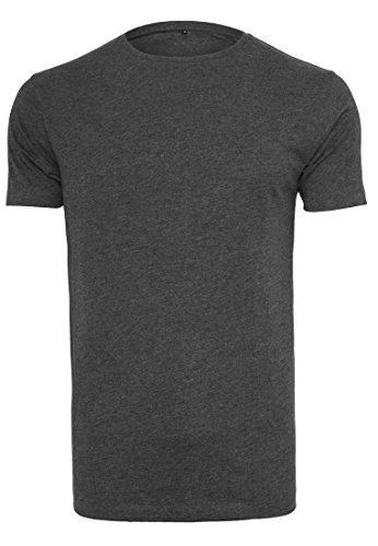 Build Your Brand Herren BY005-Light T-Shirt Round Neck, Charcoal, XXL von Build Your Brand