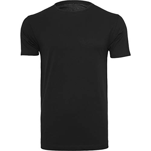 Build Your Brand Herren BY005-Light T-Shirt Round Neck, Black, XXL von Build Your Brand