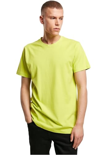 Build Your Brand Herren T-Shirt Round Neck, frozen yellow, L von Build Your Brand