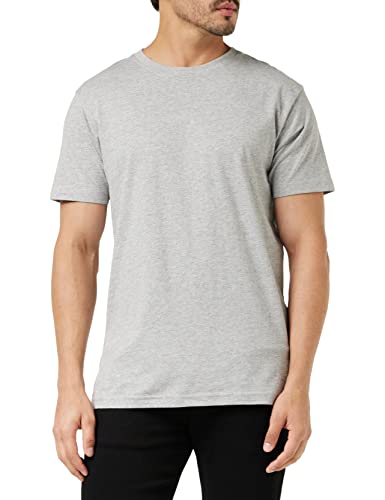 Build Your Brand Herren T-Shirt Round Neck, heather grey, XS von Build Your Brand