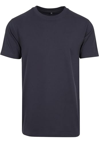 Build Your Brand Herren T-Shirt Round Neck, navy, L von Build Your Brand