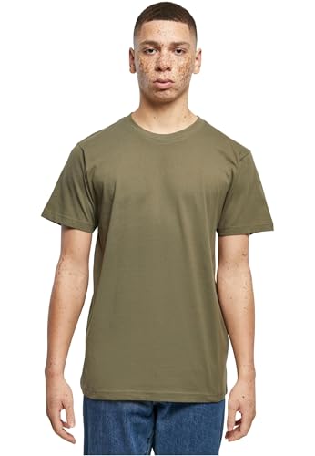 Build Your Brand Herren T-Shirt Round Neck, olive, XS von Build Your Brand