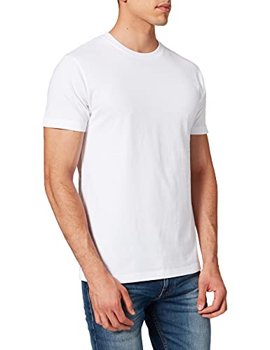Build Your Brand Herren T-Shirt Round Neck, white, XXL von Build Your Brand