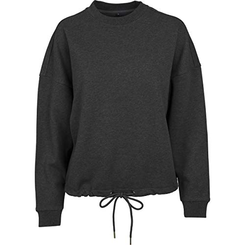 Build Your Brand Ladies Oversize Crewneck Grau Charcoal (Heather) L von Build Your Brand