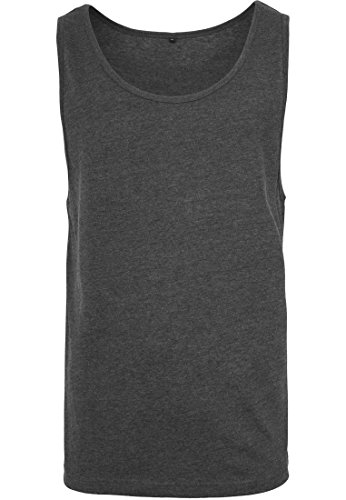 Build Your Brand Men's BY003-Jersey Big Tank T-Shirt, Charcoal, M von Build Your Brand