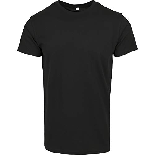 Build Your Brand Men's BY083-Merch T-Shirt, Black, M von Build Your Brand