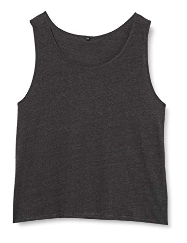 Build Your Brand Men's BY003-Jersey Big Tank T-Shirt, Charcoal, L von Build Your Brand