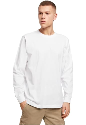 Build Your Brand Men's Longsleeve With Cuffrib T-Shirt, white, L Build Your Brand Men's Longsleeve With Cuffrib T-Shirt, white, L von Build Your Brand