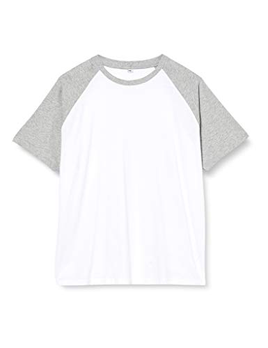 Build Your Brand Herren BY007-Raglan Contrast Tee T-Shirt, White/h.Grey, S Build Your Brand Herren BY007-Raglan Contrast Tee T-Shirt, White/h.Grey, S von Build Your Brand