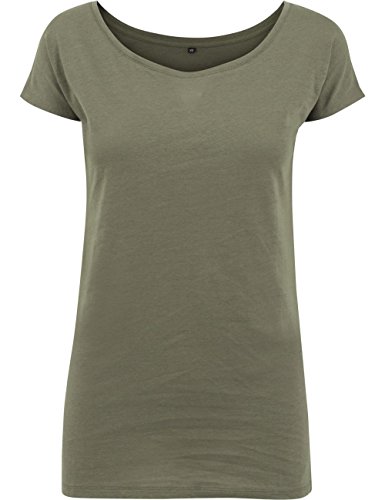 Build Your Brand Women's BY039-Ladies Wideneck Tee T-Shirt, Olive, XS Build Your Brand Women's BY039-Ladies Wideneck Tee T-Shirt, Olive, XS von Build Your Brand