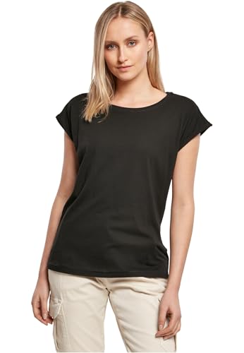 Build Your Brand Women's BY092-Ladies Basic T-Shirt, Black, XS von Build Your Brand