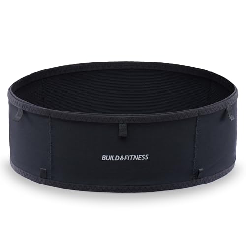 Build & Fitness LiteBelt Laufgürtel – 4 schnell zugängliche Taschen von Oben – super leicht, schlank, Flip-Hüfttasche, Lauf-Handyhalter – passend für alle Größen Handys, Schlüssel, Karten, Earpods, L Build & Fitness LiteBelt Laufgürtel – 4 schnell zugängliche Taschen von Oben – super leicht, schlank, Flip-Hüfttasche, Lauf-Handyhalter – passend für alle Größen Handys, Schlüssel, Karten, Earpods, L von Build & Fitness