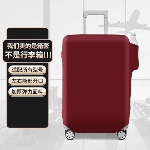 Builrand Kofferschutzhülle Elastisch Kofferhülle Gepäck Cover, 19-21 Zoll Reisekoffer Hülle Kofferschutz Trolley Case Luggage Cover Waschbarer Wiederverwendbar Reisegepäck Koffer Abdeckung (Red,M) von Builrand