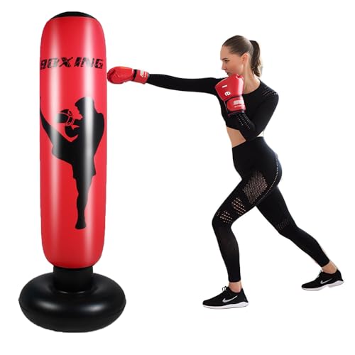 Buithafu 67" Zoll Extra Großer Aufblasbarer, Aufblasbarer Stehender Boxsack, Freistehender Boxsack für MMA Muay Thai Fitness Kickboxen Tasche Heavy Duty Boxsack für Erwachsene und Jugendliche Buithafu 67" Zoll Extra Großer Aufblasbarer, Aufblasbarer Stehender Boxsack, Freistehender Boxsack für MMA Muay Thai Fitness Kickboxen Tasche Heavy Duty Boxsack für Erwachsene und Jugendliche von Buithafu