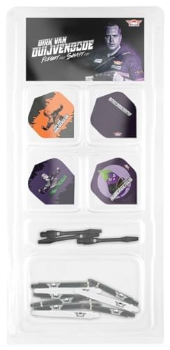 Bull´s NL Dirk Van Duijvenbode Aubergenius Flight Shaft Kit Dartflight Set & Dartshaft Set 8 Teilig Bull´s NL Dirk Van Duijvenbode Aubergenius Flight Shaft Kit Dartflight Set & Dartshaft Set 8 Teilig von Bulls