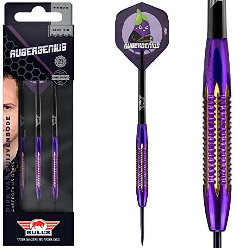 Bull's NL Steel Darts Dirk Van Duijvenbode Aubergenius Brass Steeltip Darts Steeldart 21 g von Bulls