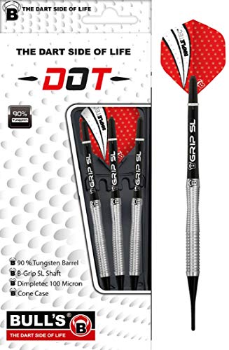 BULL'S Dot D2 Soft Dart, Silber/Schwarz, 18g BULL'S Dot D2 Soft Dart, Silber/Schwarz, 18g von Bull's