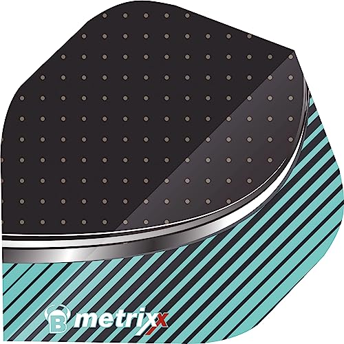 BULL'S Metrixx Flights A-Standard, schwarz/Mint BULL'S Metrixx Flights A-Standard, schwarz/Mint von Bull's